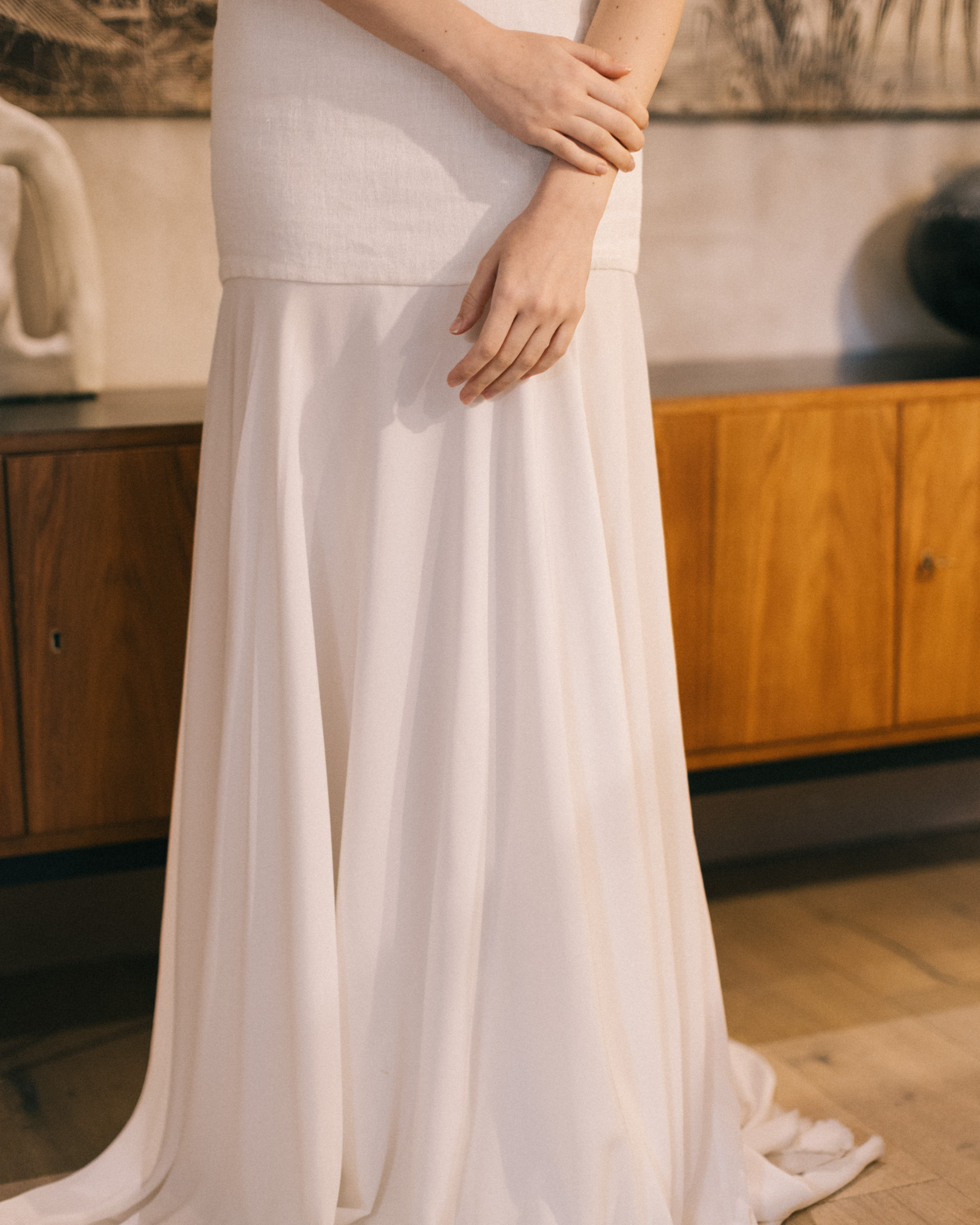 Detail Shot of the Sintra Wedding Dress by The Muse Collective available at Georgette Brussels